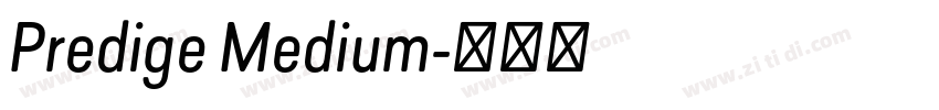 Predige Medium字体转换